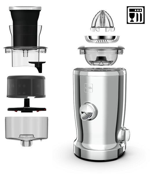 Novis Odšťavňovač VitaJuicer VDE NewGen SX-3 (chromová)