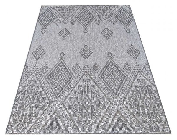 Makro Abra Kusový koberec sysalový oboustranný ZARA 13 šedý Rozměr: 80x150 cm