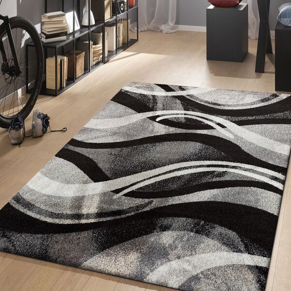 Makro Abra Kusový koberec moderní OTTO 01 šedý Rozměr: 120x170 cm
