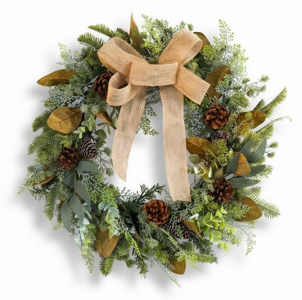 Vánoční věnec na dveře WINTER GREEN Ø 45 cm