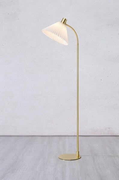 Markslöjd 108569 - Stojací lampa MIRA 1xE27/40W/230V zlatá