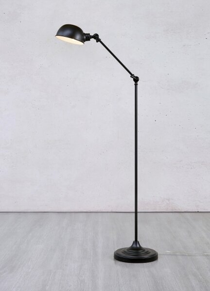 Markslöjd 108586 - Stojací lampa PORTLAND 1xE27/40W/230V černá