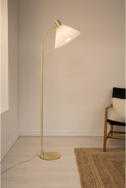 Markslöjd 108569 - Stojací lampa MIRA 1xE27/40W/230V zlatá