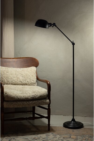 Markslöjd 108586 - Stojací lampa PORTLAND 1xE27/40W/230V černá