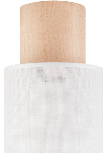 Stropní svítidlo ARI 1xE27/60W/230V pr. 16 cm bílá buk