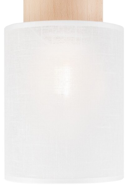 Stropní svítidlo ARI 1xE27/60W/230V pr. 16 cm bílá buk