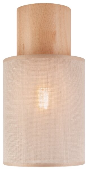 Stropní svítidlo ARI 1xE27/60W/230V pr. 16 cm béžová buk