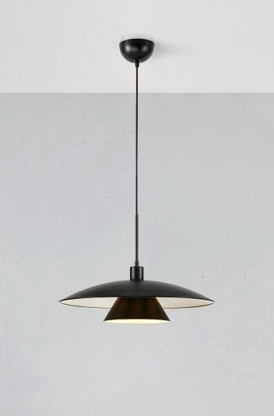 Markslöjd 108431 - Lustr na lanku MILLINGE 1xE27/40W/230V černá