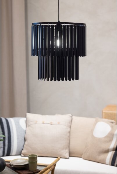 Markslöjd 108581 - Lustr na lanku VIENTO 1xE27/40W/230V černá