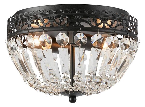 Markslöjd 108598 - Stropní svítidlo ETIENNE 2xE14/40W/230V černá