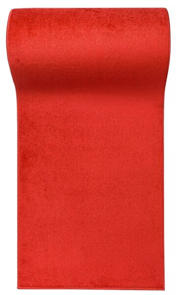 Kobercový ráj Běhoun jednobarevný MONO 6365A červený Šíře: 70 cm