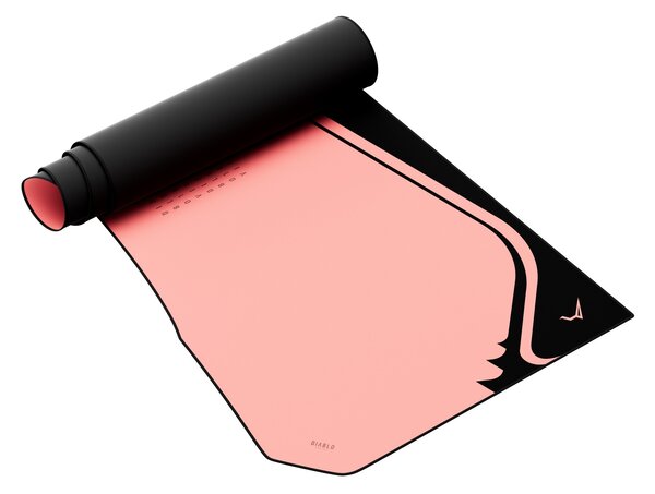 Velká herní podložka na stůl, růžová, 120x52 cm: Diablo X-Forge Akira Pink
