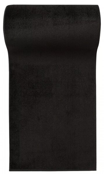 Kobercový ráj Běhoun jednobarevný MONO 6365A černý Šíře: 70 cm