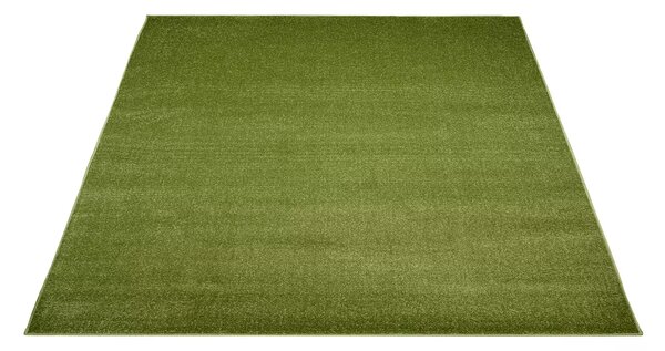 Makro Abra Kusový koberec jednobarevný MONO 6365A zelený Rozměr: 80x150 cm