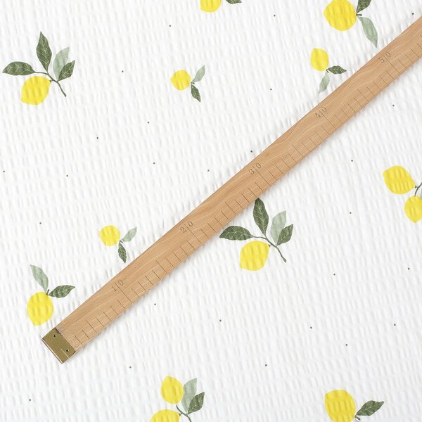 Goldea bavlněný krep - citrony 160 cm