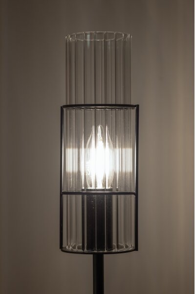 Markslöjd 108556 - Stolní lampa TUBO 1xE14/40W/230V 65 cm černá/čirá