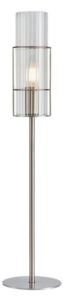 Markslöjd 108558 - Stolní lampa TUBO 1xE14/40W/230V 65 cm lesklý chrom/čirá