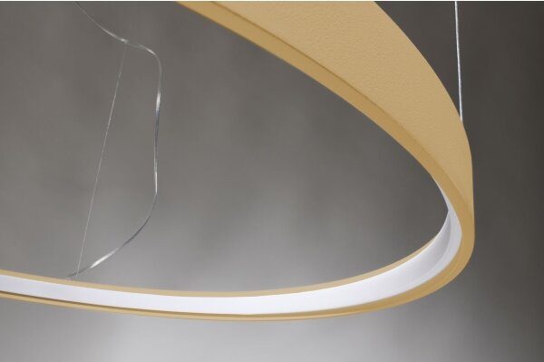 Thoro TH.217 - LED Lustr na lanku RIO LED/30W/230V CRI95 4000K pr. 55 cm zlatá