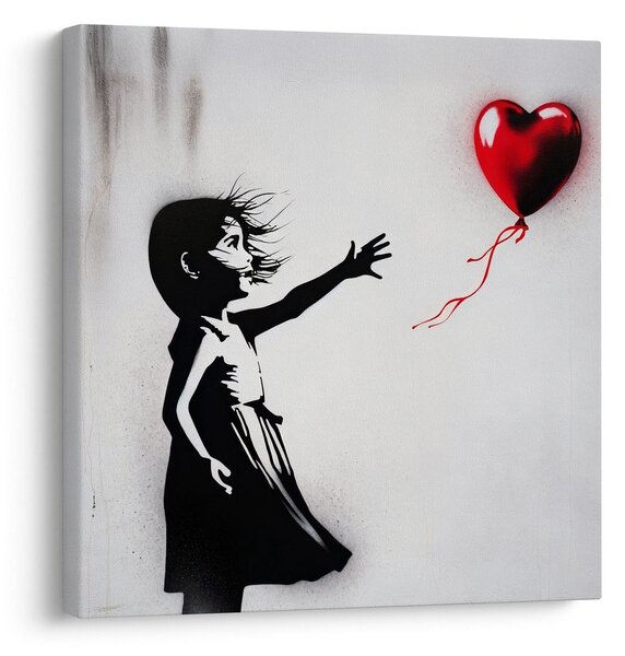 Obraz srdce ve větru street art
