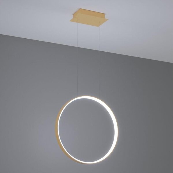 Thoro TH.221 - LED Lustr na lanku RIO LED/30W/230V CRI95 4000K pr. 55 cm zlatá