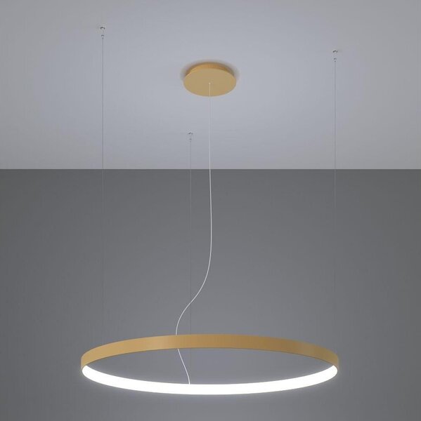Thoro TH.217 - LED Lustr na lanku RIO LED/30W/230V CRI95 4000K pr. 55 cm zlatá