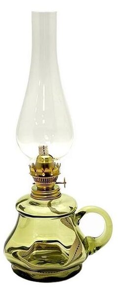 Petrolejová lampa TEREZA 34 cm lesní zelená