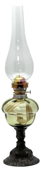Petrolejová lampa BARBORA 54 cm lesní zelená
