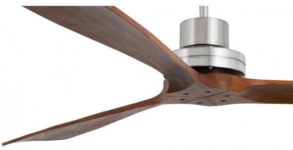 FARO 33464DC-Stropní ventilátor LANTAU XL hnědá/chrom pr.168 cm+dálkové ovládání