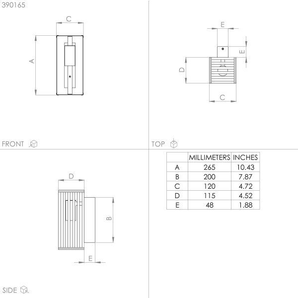 Eglo 390165 - Nástěnné svítidlo CIDRAZ 1xE27/40W/230V černá/hnědá