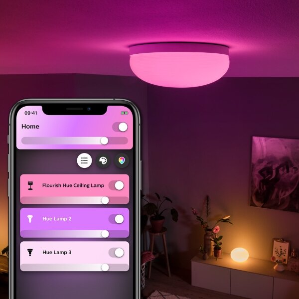 Philips 40905/31/P9 - LED RGBW Stropní svítidlo Hue FLOURISH LED/32W/230V