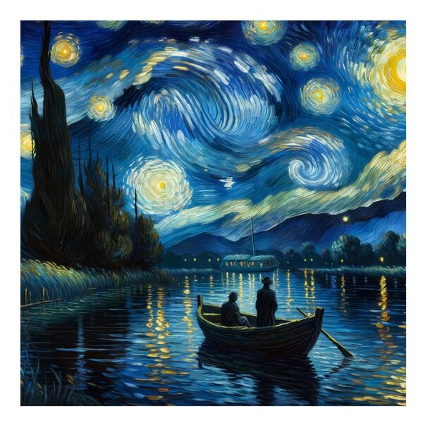 Obraz kouzelná noc na vodě