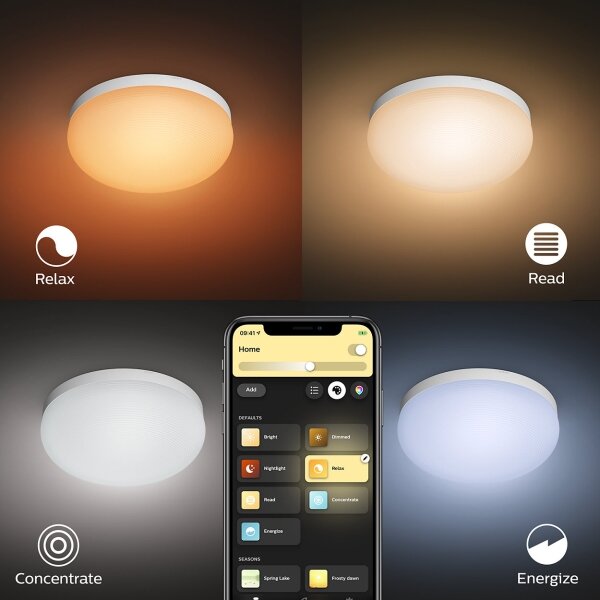 Philips 40905/31/P9 - LED RGBW Stropní svítidlo Hue FLOURISH LED/32W/230V