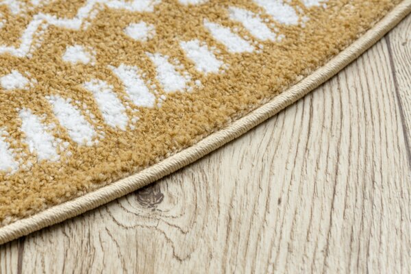 Makro Abra Kulatý koberec FUN Napkin zlatý žlutý Rozměr: průměr 120 cm