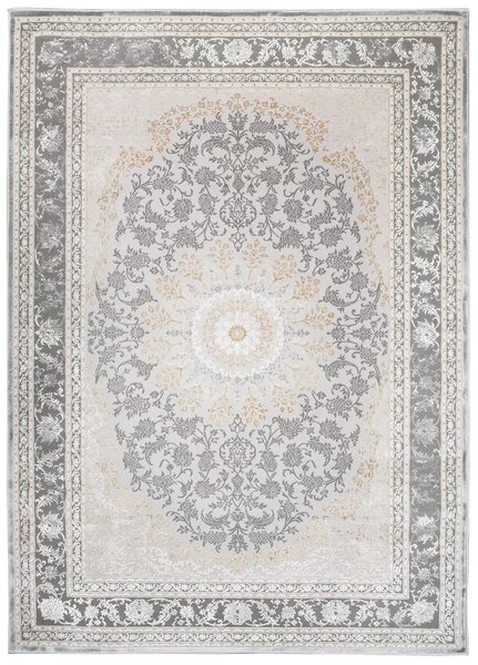 Makro Abra Klasický kusový koberec HERA TP58B SHRINK šedý krémový Rozměr: 120x170 cm