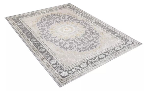 Makro Abra Klasický kusový koberec HERA TP58B SHRINK šedý krémový Rozměr: 120x170 cm