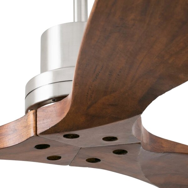 FARO 33370DC - Stropní ventilátor LANTAU hnědá/matný chrom pr. 132 cm + DO