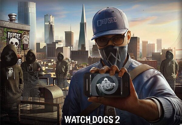 Velký plakát Watch Dogs - Hackers