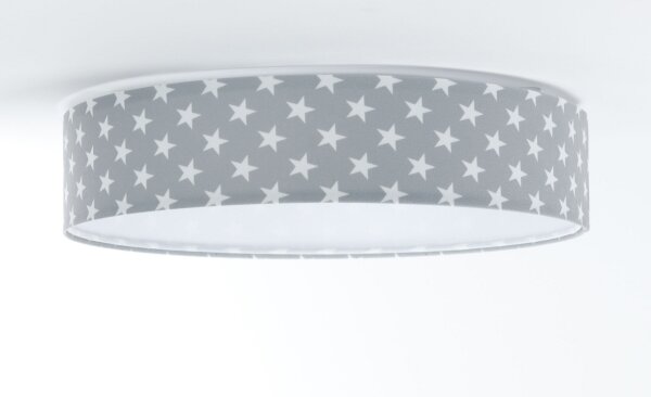 LED Stmívatelné svítidlo GALAXY KIDS LED/24W/230V hvězdičky šedá/bílá + DO