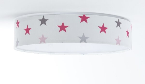 LED Stmívatelné svítidlo GALAXY KIDS LED/24W/230V hvězdičky bílá/růžová/šedá +DO