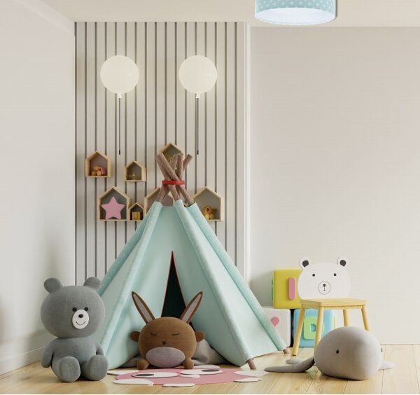 LED Stropní svítidlo GALAXY KIDS LED/24W/230V hvězdičky zelená/bílá