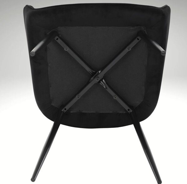 Vikio Jídelní set pro 4 osoby 160x90 cm soft dub noha X černá židle s područkami VJS226-4C
