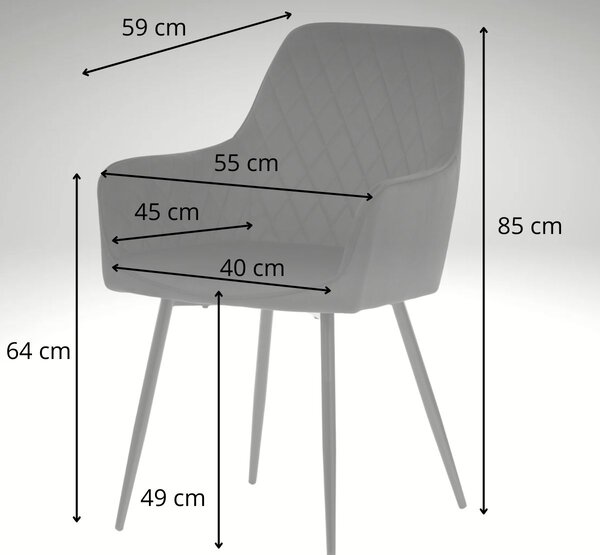 Vikio Jídelní set pro 4 osoby 160x90 cm soft dub noha X černá židle s područkami VJS226-4C
