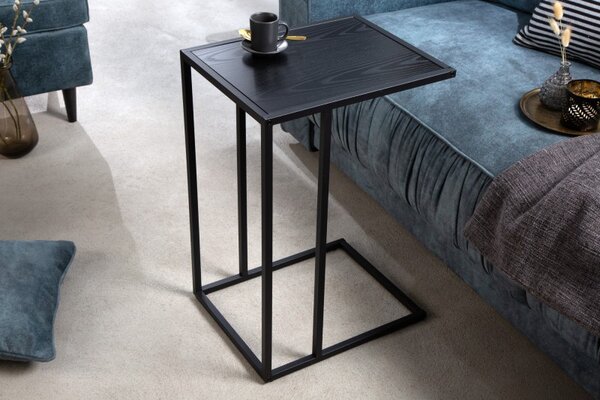 Odkládací stolek SLIM LINE 45 CM vzhled černý jasan Nábytek | Doplňkový nábytek | Odkládací stolky