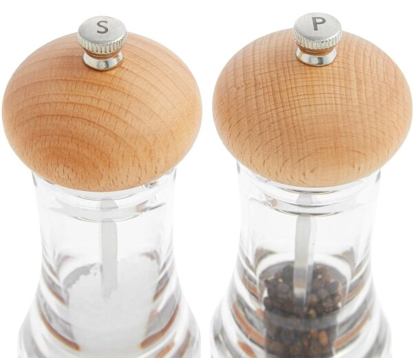 Cole&Mason - Sada mlýnků na sůl a pepř BASICS 2 ks buk 16 cm