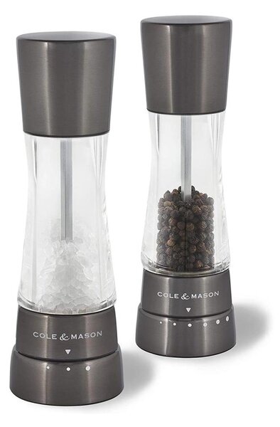 Cole&Mason - Sada mlýnků na sůl a pepř DERWENT 2 ks 19 cm antracit