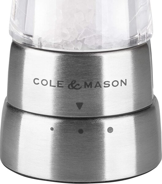 Cole&Mason - Mlýnek na sůl DERWENT 19 cm lesklý chrom