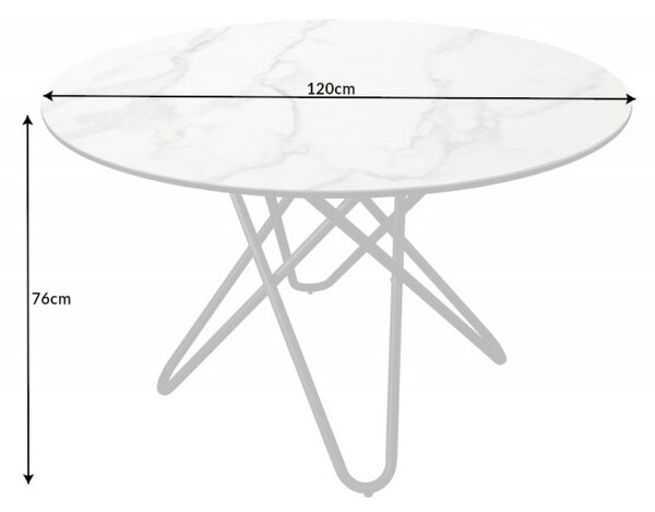 Kulatý jídelní stůl CIRCULAR WHITE 120 CM Nábytek | Jídelní prostory | Jídelní stoly | Kulaté