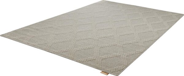 Kusový koberec vlněný Agnella Noble Arka Geometrický světle šedý Rozměr: 160x230 cm