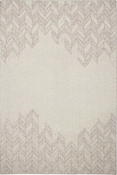 Kusový koberec vlněný Agnella Noble Credo Geometrický šedý Rozměr: 160x230 cm