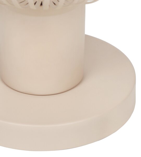 Moderní drátěná stolní lampa béžová 23 cm - Gila